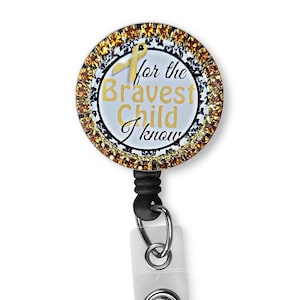 Oprolbare haspel voor naambadgehouder Childhood Cancer Awareness