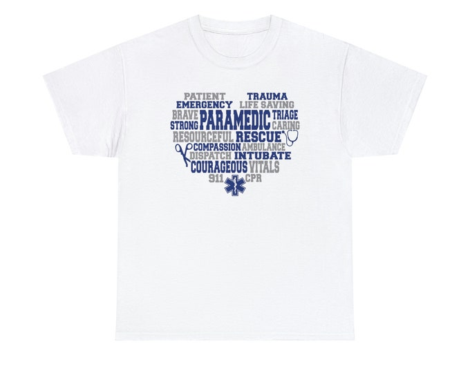 Paramedic EMT EMS Unisex Heavy Cotton Tee