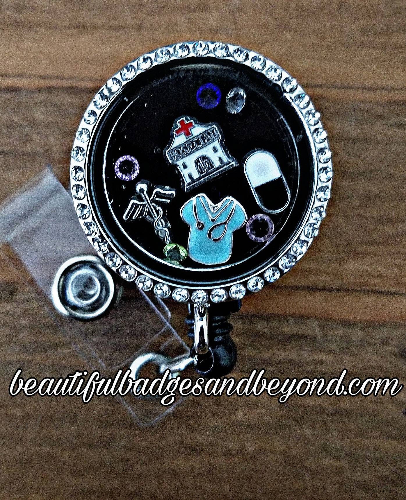 Custom Stainless Steel Lanyard with Floating Charm Locket Badge Reel with Sturdy Screw Top Lid and Key Ring Retractable Heavy Duty Rust and Tarnish Free Chain FC LY MA Custom Stainless Steel Lanyard with Floating Charm Locket Badge Reel with Sturdy Screw Top Lid and Key Ring Retractable Heavy Duty Rust and Tarnish Free Chain FC LY MA