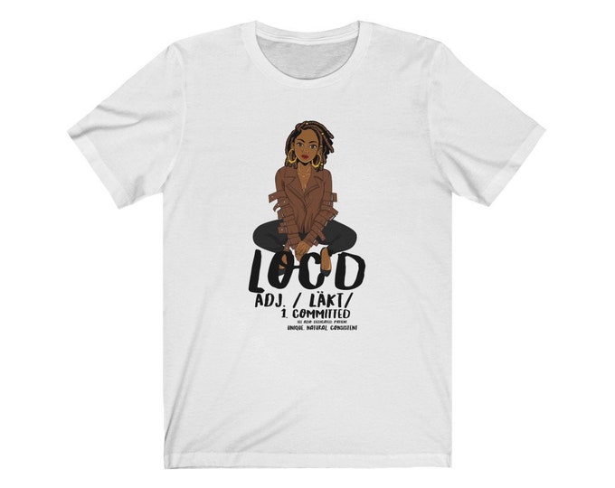 Dreadlocks Locs Natural Hair Dreads Locd Definition Unisex Jersey Short Sleeve Tee