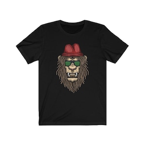 Lion Dreadlock Locs Rasta Unisex Jersey Short Sleeve Tee