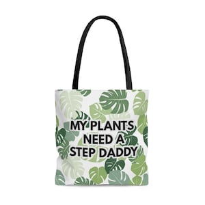 Funny Monstera Houseplant AOP Tote Bag