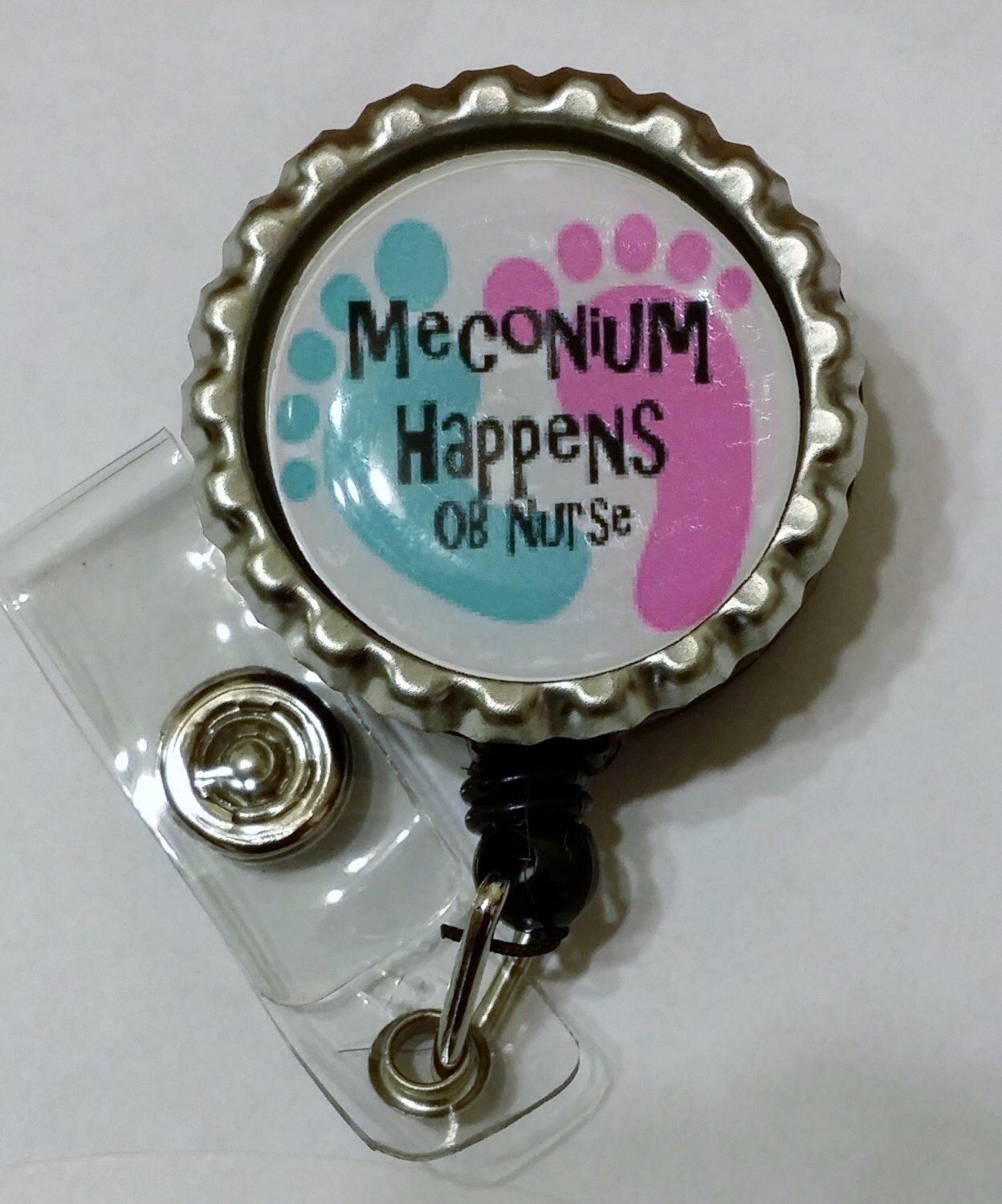 OB Nurse Retractable Name Badge Holder Reel Etsy