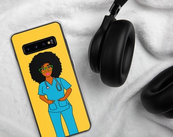 Black African American Nurse Samsung Case