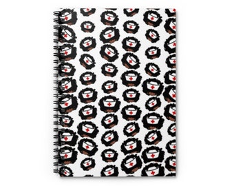 Black African American Nurse Student Spiral Notebook - Ruled Line