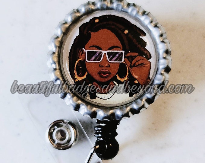 Black, African American, woman, Natural Hair, retractable reels