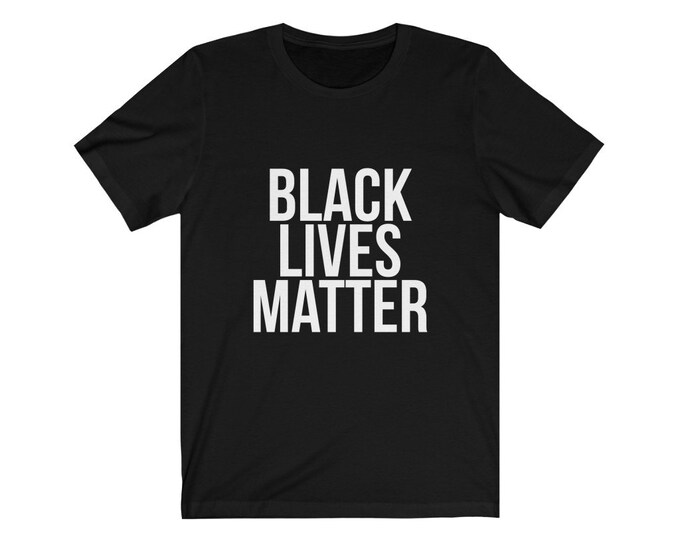 Black Lives Matter Unisex Jersey Short Sleeve Tee