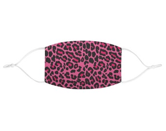 Pink Leopard Fabric Face Mask
