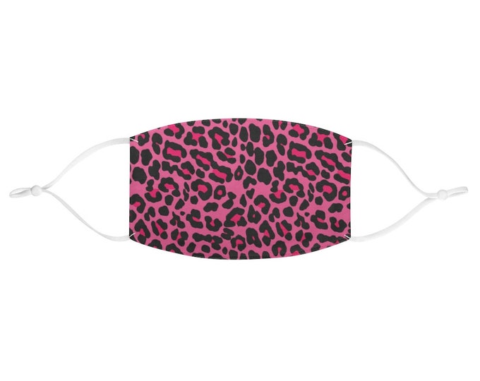 Pink Leopard Fabric Face Mask