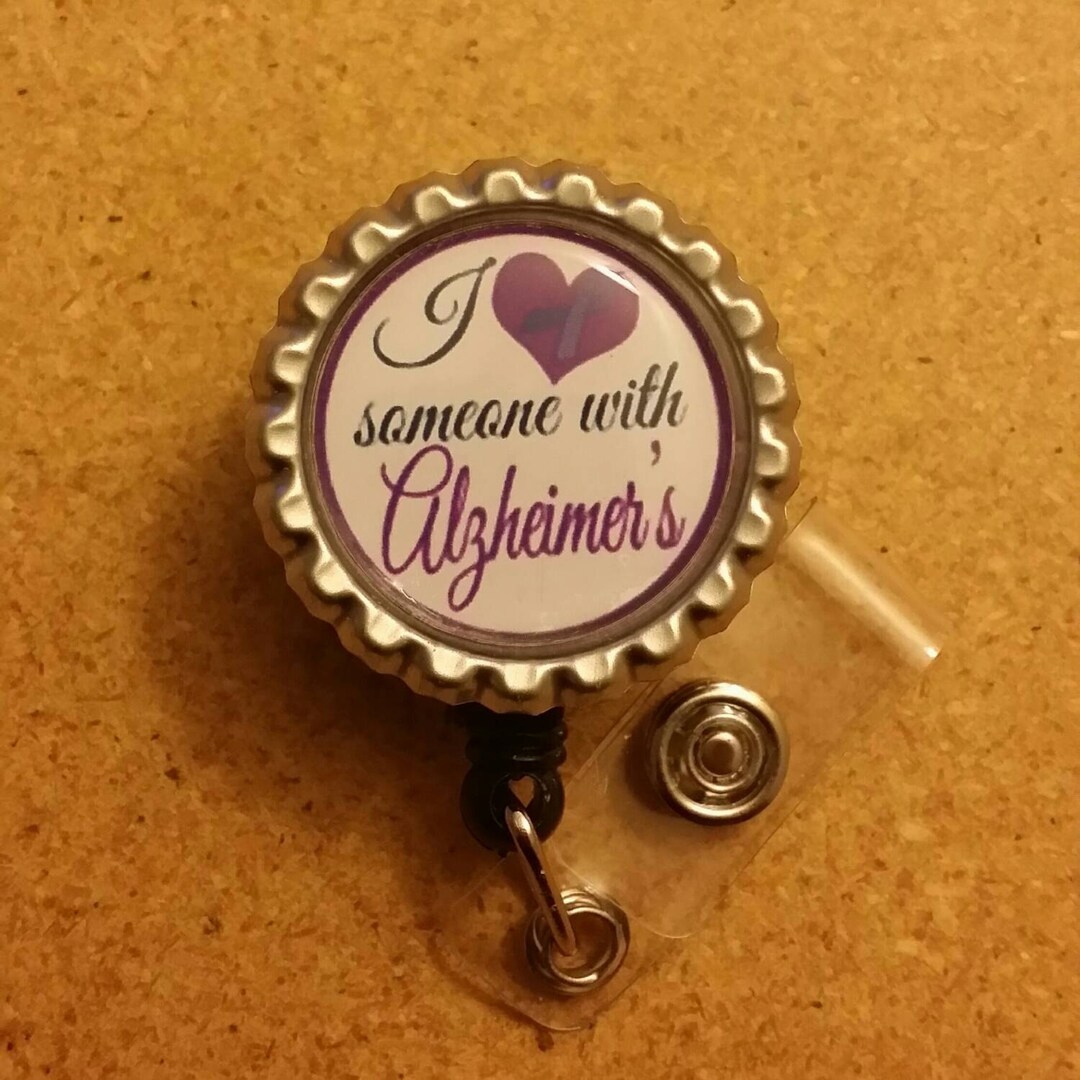 Alzheimers Retractable Name Badge Holder Reel - Etsy