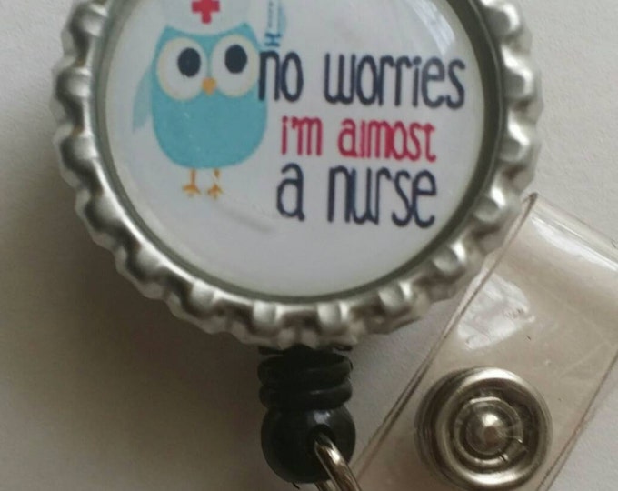 Nurse Owl Hoot Retractable Name Badge Holder Reel #2