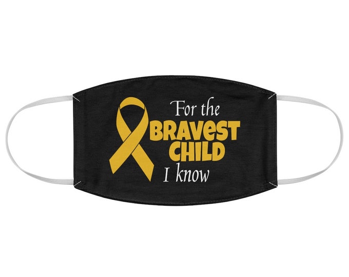 Childhood Cancer Awareness Ribbon Fabric Face Mask