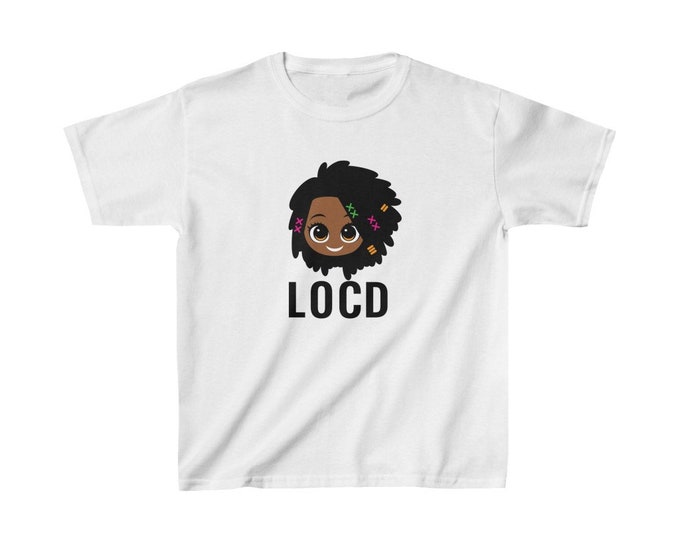 Locd Dredlocks Natural Hair Kids Heavy Cotton Tee