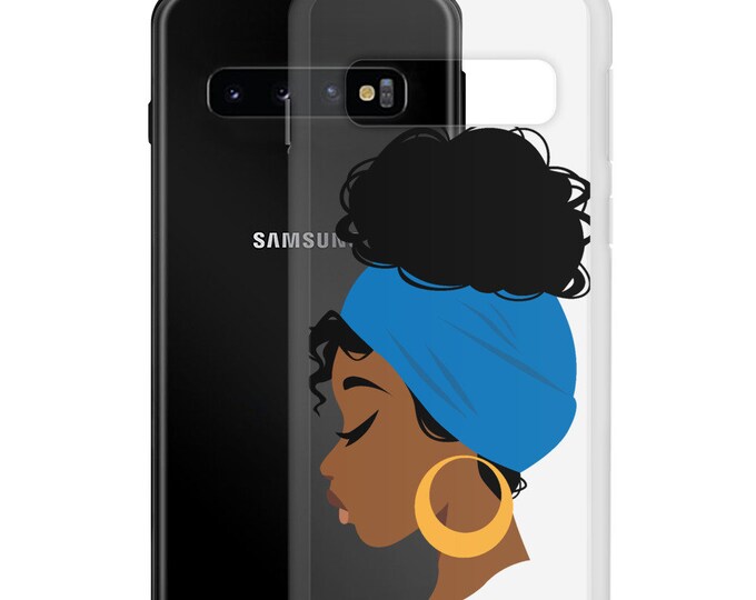 Black African American Woman Natural Hair Samsung Case