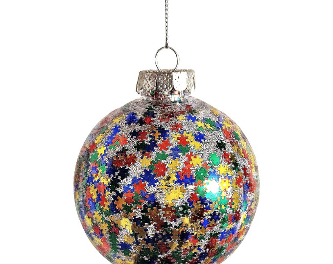 Featured listing image: Autism  Awareness Christmas Ornament