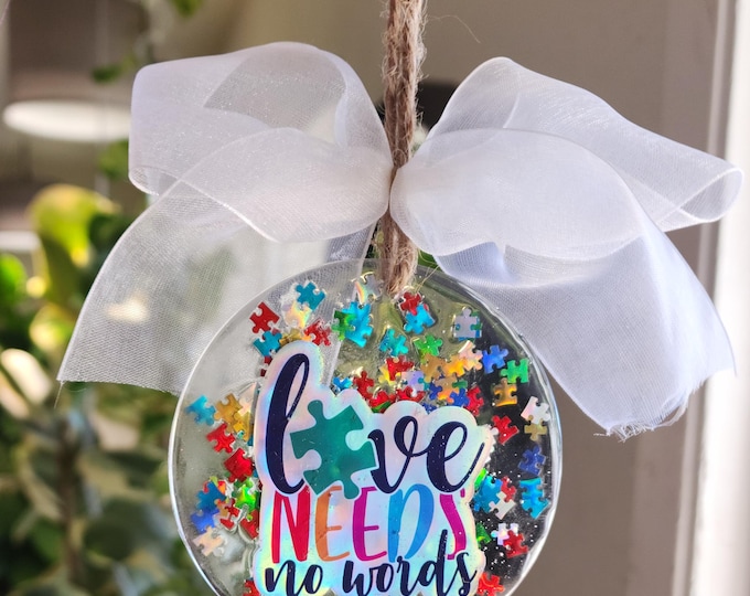 Autism  Awareness Christmas Ornament