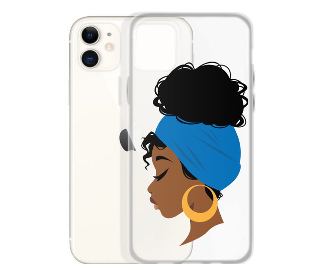 Black African American Natural Hair iPhone Case