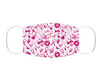 Breast Cancer Awareness Snug-Fit Polyester Face Mask