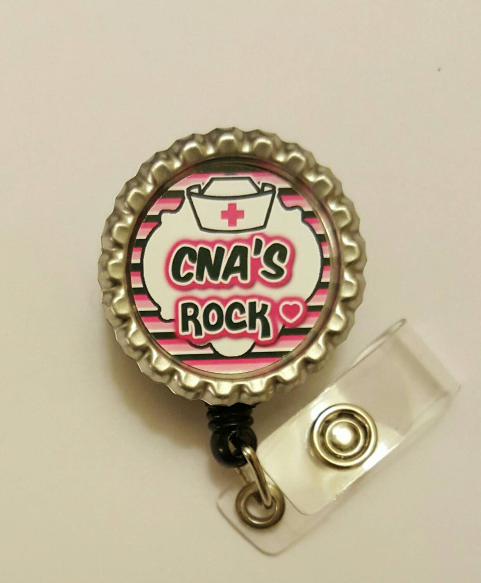 CNA Rock Retractable Badge Holder Etsy