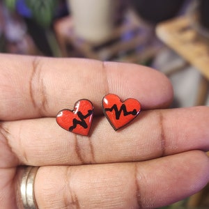 EKG Nurse RN Paramedic Earrings