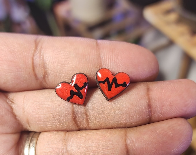 EKG Nurse RN Paramedic Earrings