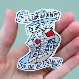 Heel Turn 2 Vinyl Sticker Mountain Goats Quote Inspirational Water Bottle Gift Decal Gift for Nonbinary, Men, Women