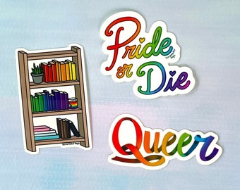 Lot d'autocollants LGBTQ+ Pride