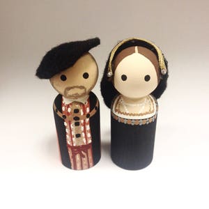 CUSTOM Peg Doll Request Any Person Hand Painted Wooden Figurine Gift for Nonbinary, Men, Women image 5