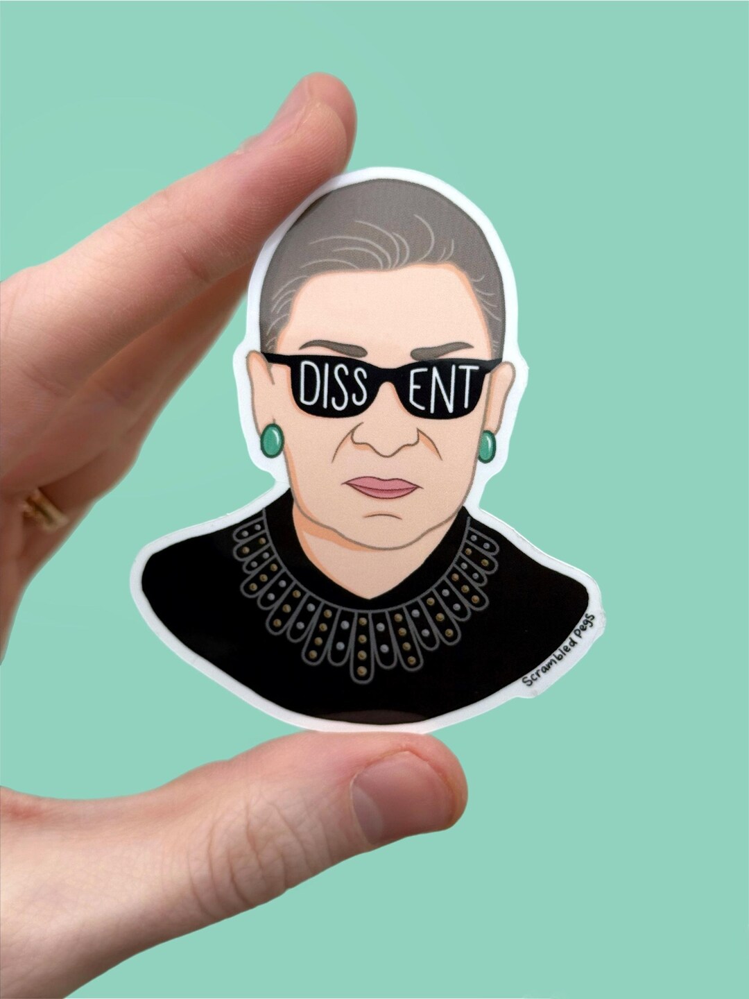 Scotus Sticker Ruth Bader Ginsburg I Dissent Notorious RBG Waterproof Sticker Laptop ...