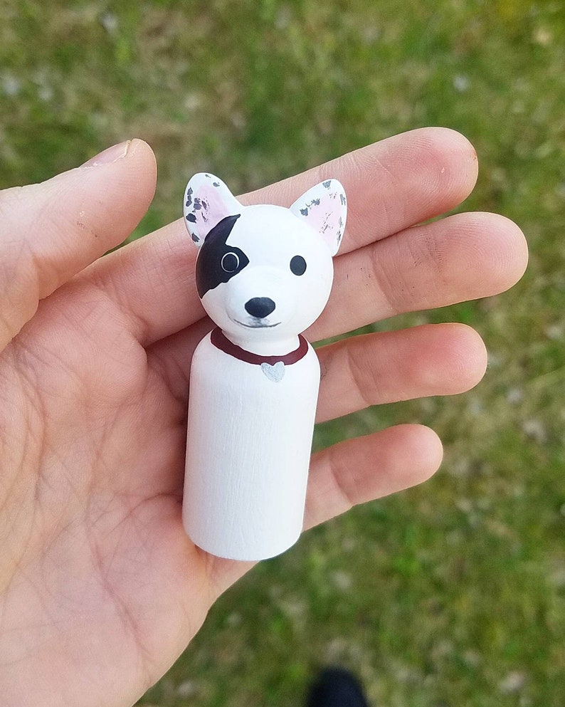CUSTOMIZABLE Dog Peg Doll Pet Portrait Puppy Lover Gift for Etsy