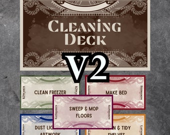chore chart husband and wife V2 Neurodivergent Clean Cards | Planning | House Keeping | Chores