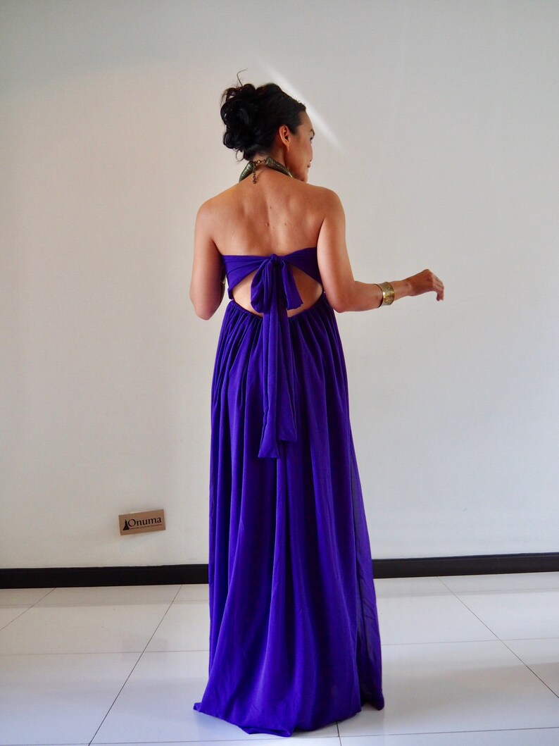 Purple dress bridesmaids dress maternity dress chiffon Etsy