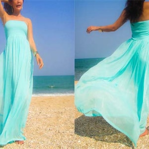 Aqua satin dress hotsell