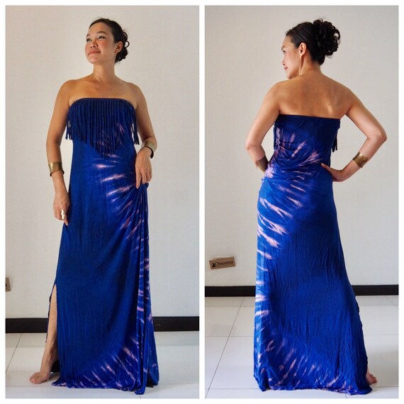 Tie Dye Long Boho Maxi Dress Sleeveless Party Evening Size 14 16 18 20 22 24 SEP