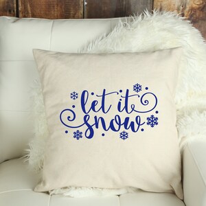 Funda de almohada Let It Snow