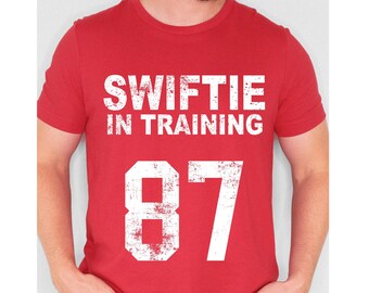 Swiftie in Training Shirt, Travis Kelce Eras Tshirt, Kansas City Chiefs Travis Kelce Eras Tour, Swiftie Merch, Men Taylor Tees