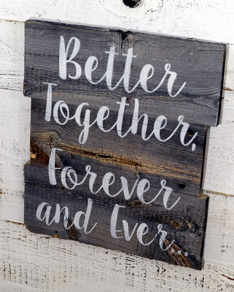 Rustic Reclaimed Barn Wood Sign Inspirational sign Wood sign Etsy