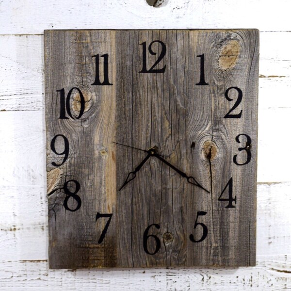 Photo inspiration: Practical Reclaimed Wood Clock Gallery View