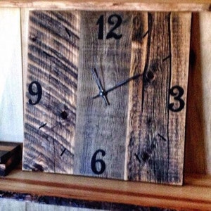 Reclaimed Wood Wall Clock, Mothers Day Gift