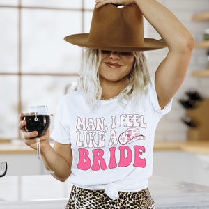 Country Cowgirl Bachelorette Party Shirts White