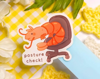 Haltung Garnelen Aufkleber · Wasserdichtes, mattiertes Vinyl