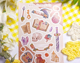 RPG Essentials · Vinyl Sticker Sheet · Dungeons & Dragons Stickers