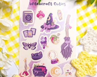 Witchcraft Cuties · Vinyl Sticker Sheet · Witchy Stickers · Cute