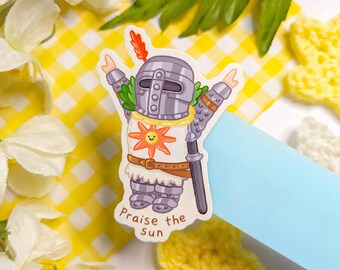 Praise the sun Sticker · Waterproof Matte Vinyl