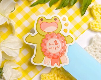 No 1 Yapper Sticker · Waterproof Matte Vinyl