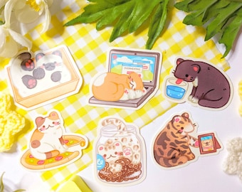 Just Cat Things · 6 Aufkleber-Pack · Dumme Aufkleber · Cute