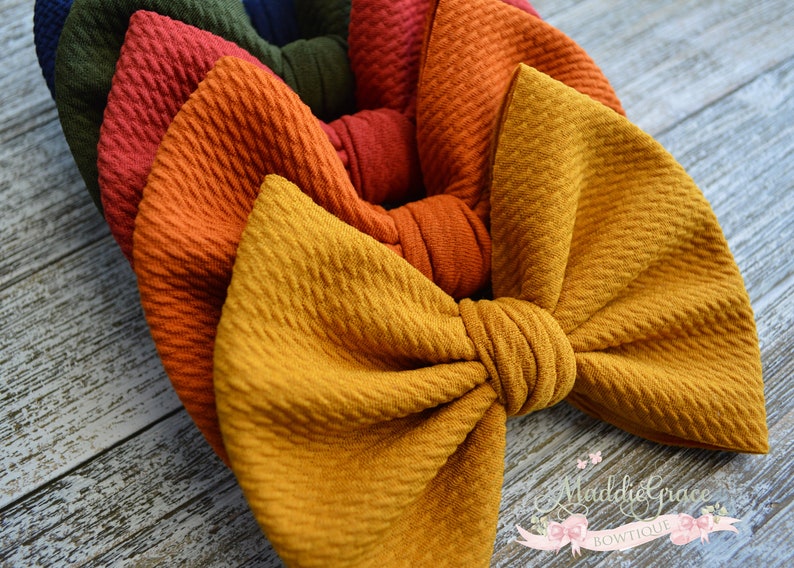 Fall Bundle Set 5 inch Fall Bullet Fabric BowsNylon Etsy