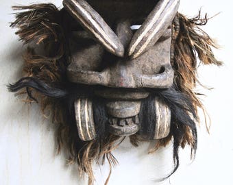 Guere War Mask - Ivory Coast Mask - African Mask - African War Mask - Krahn People Mask - Vintage Tribal Mask - Warrior Mask - Liberia Mask
