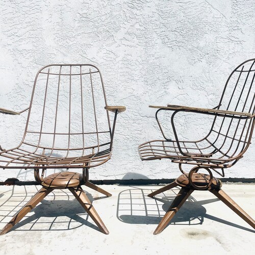 Vintage Mid Century Modern Patio Lounge Chair by Homecrest Etsy