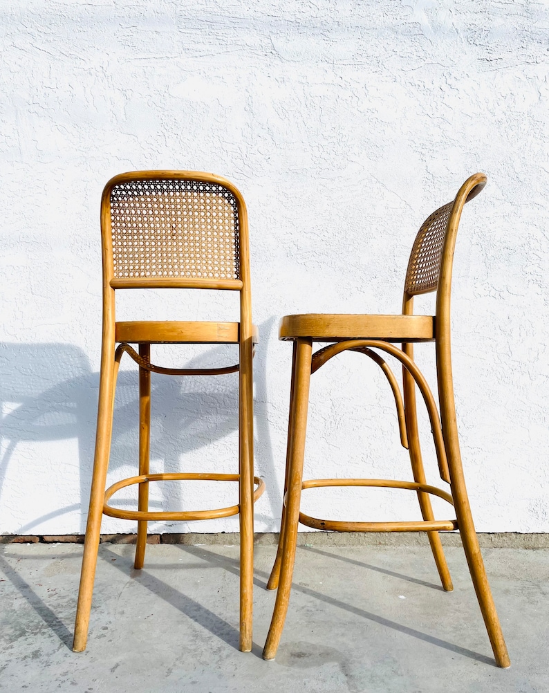 Vintage Hoffmann Bentwood 811 Bar Stools by Fmg Etsy